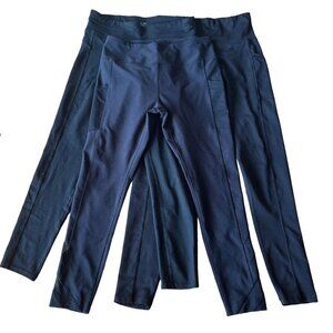 Lot Of 3 Women Athletic Wear Champion & Mondetta Black High Rise Leggings L & M